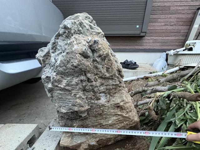 石処分前