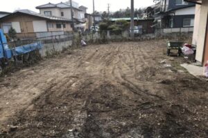 空き地の草刈り整地